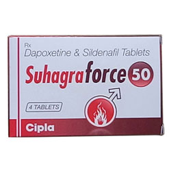 Suhagra Force 50mg 4 Tablet